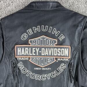 2008 HARLEY DAVIDSON-Women's Sz Small-Miss Enthusiast Leather Motorcycle Jacket